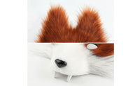 Wolf Face Covering Faux Shaggy Synthetic Hair Face Covering Shaggy Costume Accessory for Cosplayers, Adults, Cosplay, Halloween