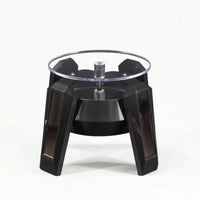 Solar Powered Display Stand 360 Degree Rotating Turntable with Clear Plate Rotating Display Stand Motorized Compact for Jewelers