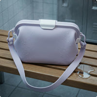 Waterproof Reusable Silicone Bag Carrying Strap Silicone Storage Bag Rounded Corners Pouch Rectangular for Travel, Kitchen