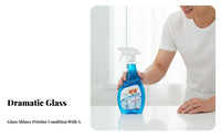 500 Ml Glass Cleaner Spray Removes Water Stains Lavatory Glass Descaler Non-Damaging Formula Mirror Cleaning Solution for Household, Home, Living Room