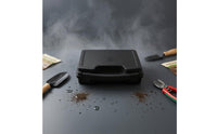 Locking Latches Hard Plastic Carrying Case Black Shielding Carrying Case Lockable Equipment Storage Sturdy Build
