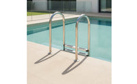 brineWater Ready 3-Step Pool Ladder Non-Slip Stainless Steel Pool Ladder Rustproof Rust Resistant for Swimming Pools
