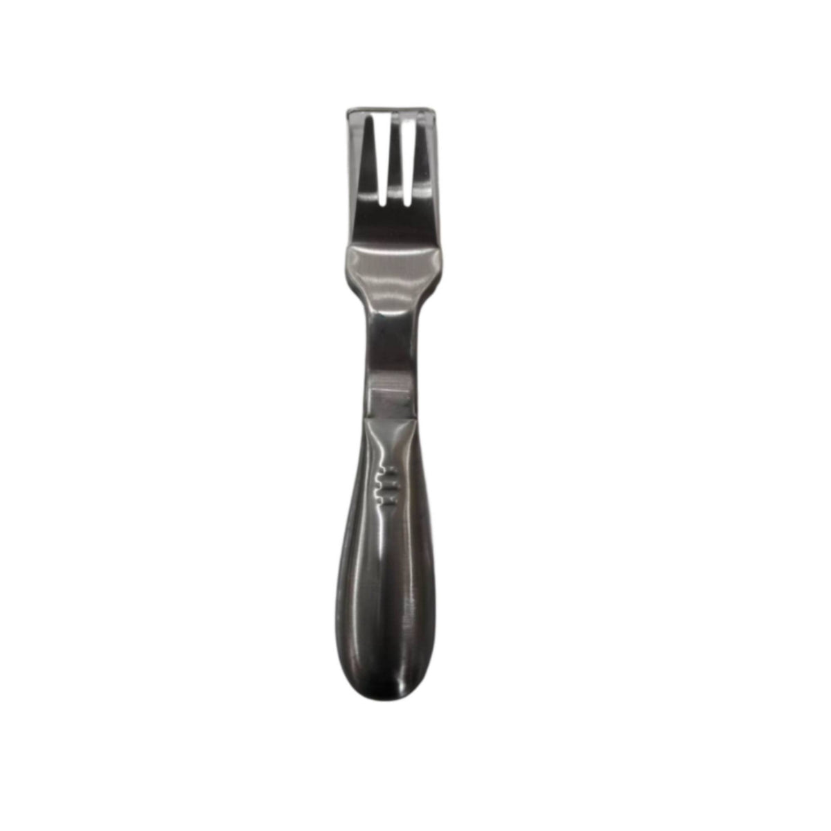 Watermelon Cutter Handheld Watermelon Fork Cutter 2-in-1 Fruit Cutter Rounded Grip Kitchen Tool Metal Finish