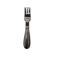 Watermelon Cutter Handheld Watermelon Fork Cutter 2-in-1 Fruit Cutter Rounded Grip Kitchen Tool Metal Finish