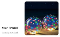 Solar Buoyant Illuminated Orb Multi-Use Inflatable Sun-Powered Sphere lights Material Buoyant Pool Orb for Patio, Garden, Parties