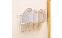 Wall Mounted Slipper Rack Drill Hanging Slipper Organizer Space-Saving Wall Mounted Shoe Rack for Washroom, Entryway, Closet