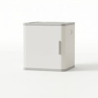 Bedside Cabinet Modern Nightstand Low-Profile Bedside Table with Handle for Dorm Room
