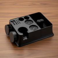 Espresso Tamping Station Multi-Accessory Storage Coffee Tamper Station with Knock Box Portafilter Tamping Stand Easy to Clean