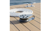 Single-Sheave Pulley Stainless Steel Pulley with Ball Bearing Hardware Low-Friction Compact for Sailors, Sailboat Rigging