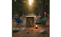 Portable Camp Table Cabinet Multifunctional Foldable Outdoor Table Cabinet 2 in 1