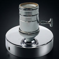 Table Lamp Light Fitting for Desk Table, Aluminum Vintage E27 Lamp Bulb Holder with Knob Switch, 6A Current Retro Lighting, Ceiling Light Fitting