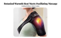 Electric Heated Knee Wrap Oscillation Massage Vibrating Knee Wrap Adjustable Straps Joint for Seniors, Athletes, Relaxing, While Commuting