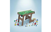 Corner Pockets Children's Billiard Table Cue Sticks Tabletop Pool Game Black Edge Trim Mini Pool Table Sturdy