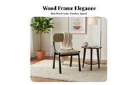 French design Cane rear Dining Chair durable Wood Frame Indoor Furniture Upholstered Seat Home Seating Nordic Design for Interior Designers, Homeowners, Adults, Living Room, Kitchen, Bedroom
