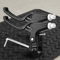 2 Pieces Adjustable Reach Universal Bike Brake Lever Ergonomic Design Handlebar Control for Children