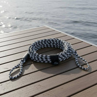1-3 Passenger Towable Tube Rope 6000 Tensile Strength 60ft Buoyant Boat Tow Rope 16 Strand Construction Boating Line for Family, Tubing, Wakeboarding