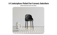 rustic aesthetic Upholstered Backrest counter stoolstool hardwood Wood Frame Bar Stool Nordic Design Counter Chair Padded Seat for Homeowners, Interior Designers, Business Owners, Restaurant, Reception Area, Bistro, Kitchen Island