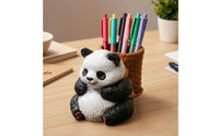 Pandas Pen Holder Decorative Pandas Desk Organizer Compact Ornament for Office Workers