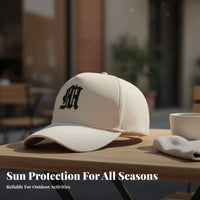 Korean Design High Top Cap Large Head Friendly Baseball Cap Sun Protection for People with Round Faces, Runners, Summer, Daily Wear, Outdoor