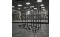 Space Saving Mountain Bike Stand Powder-Coated Steel Multi-Bike Rack Stable Triangular Structure