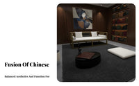 Minimalist Design Metal Frame Sofa and Table Set Modern Aesthetic Reception Seating High-Temperature Baked Finish Lounge Furniture Strong Load-Bearing Capacity for Business Owners, Office Managers, Interior Designers, Waiting Room, Hotel Lobby