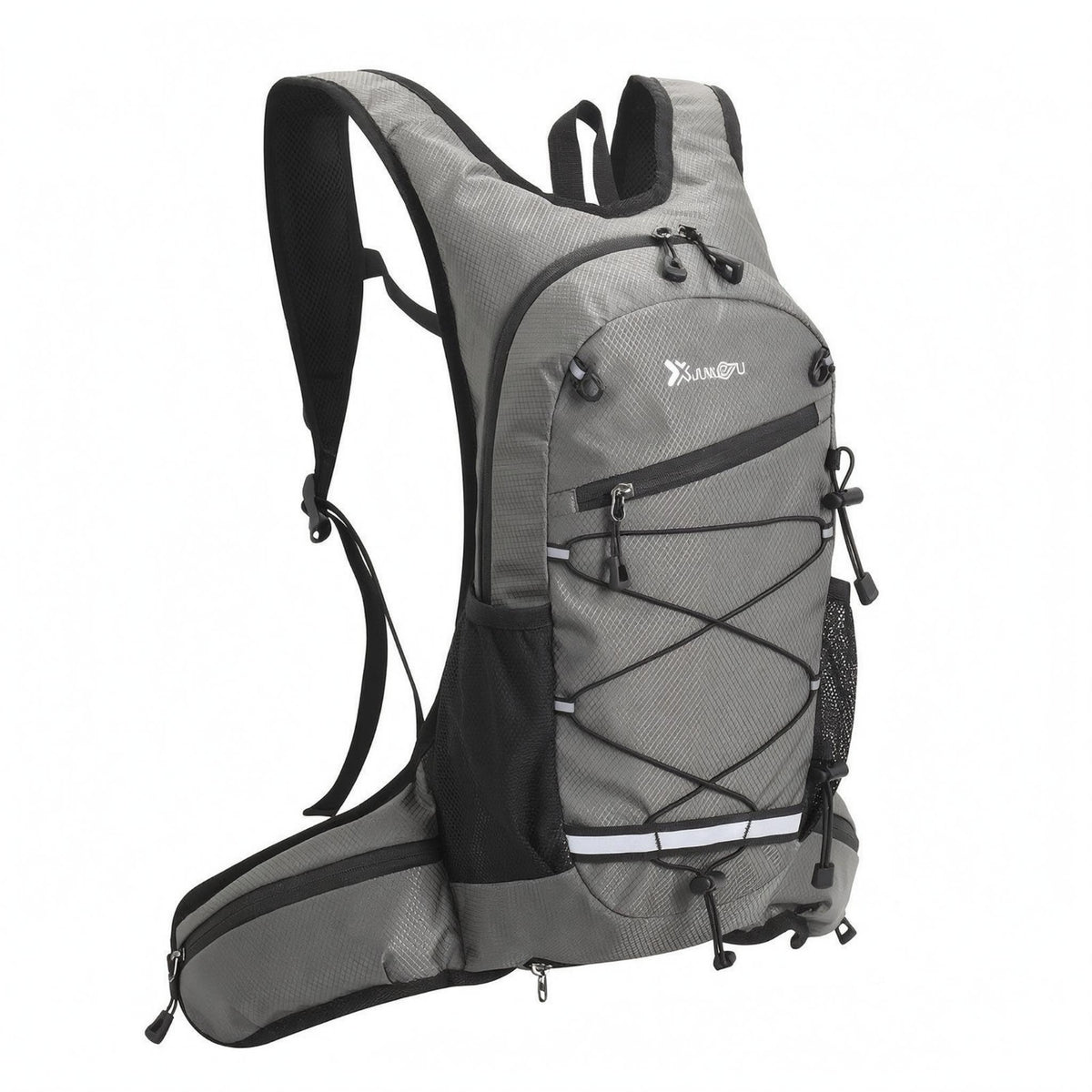 Lightweight Slim Hydration Backpack Elastic Lacing Hiking Hydration Backpack Mesh Pockets Outdoor Gear Adjustable Straps for Climbing, Cycling