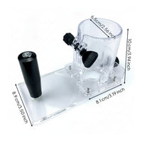 Carpentry Accessory Screw Fastened Clear Acrylic Router Base Plate Carpentry Tool Part Vibration Resistant
