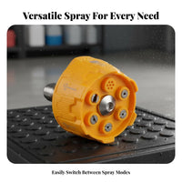 Sturdy Construction 6-in-1 Pressure Washer Nozzle Time Saving 6 in 1 Pressure Washer Nozzle Rustproof for Car Owners, Homeowners