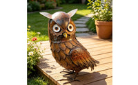 Figurine Decorative Statue Handcrafted Metal Bird Sculpture for Homeowners, Porch