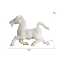 Running Horse Figurine Sculpted Horse Figurine Dynamic for Living Room, Entryway