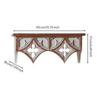 Openwork Ornate Wall Ledge Artisanal Look Carved Wall Shelf Easy to Install French Country Shelf Space Saving