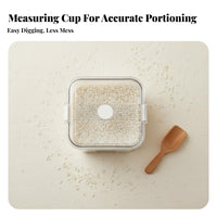 Multi-Purpose Rice Storage Container Moisture-Proof Airtight Rice Container Safe for Countertop