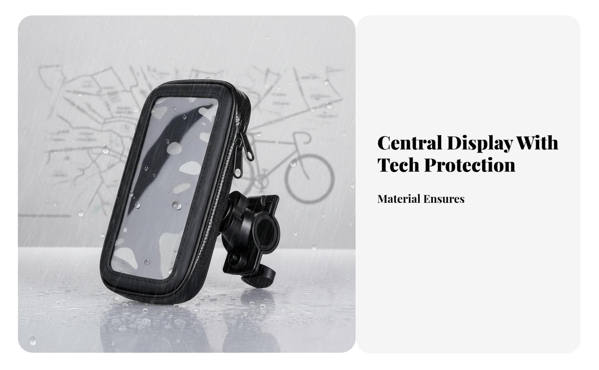Handlebar Bag with Phone Window Waterproof Bike Phone Mount Bag Hard case for Cyclists, Commuters, Bicycling, Commuting