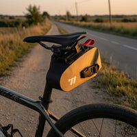 Bike Rear Saddle Bag Waterproof Saddle Bag with Fastening Mount Quick-Release Compact for Cyclists, Road Cycling