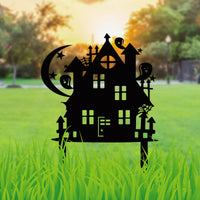 Halloween Iron Witch Ground Insert Garden Decoration