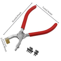 Leather Hole Punch Plier Manual Hole Perforator with Replaceable Heads Heavy-Duty Tool for Hobbyists