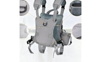 Fishing Chest Pack Breathable Mesh Vest-Design Fishing Pack Attachment Rings Zip Compartment