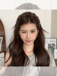 复古毛绒豹纹发箍女2025新款洗脸化妆敷面膜秋冬头箍增高颅顶头饰