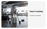 Smart Counting Bound Rope Knot-Unrestricted Digital Skipping Rope Portable Adjustable Length for Adults, Home Exercise