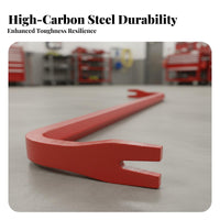 Multi-Functional Firefighter Forcible Entry Tool Heat Treated High Carbon Steel Industrial Grade Heavy Duty Wrecking Bar Beveled End for Firefighters, Emergency Responders, Construction Workers, Jobsite, Home Renovation, Workshop, Warehouse