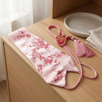 Floral Embroidery Hanfu Waist Belt Silk-Like Embroidered Waist Sash Braided Ties Embroidered Sash