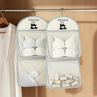 3 Pieces Multi-Compartment Underwear Organizer Set Space-Saving material Divider Box Set Foldable Household Storage adaptable Use for Home Organizers, Students, Adults, Dormitory, Closets, Bedroom, Drawers