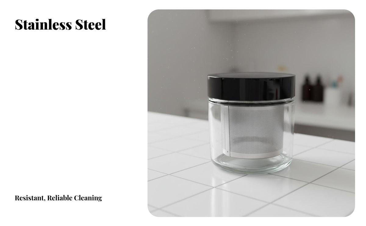 Gemstone Washing Container Reusable Jewelry Cleaning Basket Jewelry Cleaning Jar Long-Lasting Stainless Steel Mesh Basket
