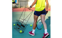 Tennis Ball Cart Large Capacity Pickleball Ball Collector Effortless Cart to Assemble