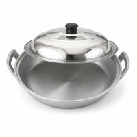 Pan with Two Side Handles Uncoated Pan with Side Handles Cookware for Frying