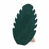 Freestanding Flame-Shaped Necklace Stand Layered Leaf Edge Fold-out Necklace Display Board Hanging Holes Jewelry Display Stand Rounded Top for Counter