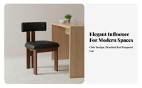 durable Wood Frame Upholstered spine supportrest Wooden Chair Minimalist Design Upholstered Chair with Curved spine support Easy Assembly Household Furniture centuryera Modern design for Homeowners, Families, Adults, Dining Room, Home, Restaurant, Study