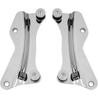 Motorcycle Backrest Mounting Brackets Detachable Sissy Bar Mounting Hardware Polished Quick Release Brackets for Riders