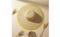 Breathable Wide Brim Straw Hat Lightweight Woven Sun Hat Adjustable Chin Strap Headwear for Farmers, Gardeners, Farming, Outdoor Work