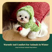 Dog Clothes Warm Fleece Puppy Vest Christmas Soft